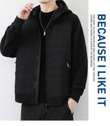 grunge winter jacket, layered citywear - trendy urban streetwear fashion for men and women
