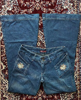 american y2k new fashion trend flare jeans women street casual loose low waist slim wide leg pants harajuku joker punk jeans unique jeans style 2835