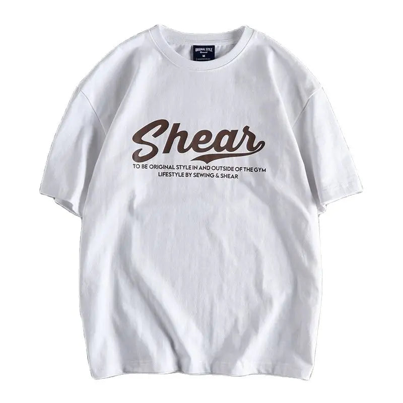 Gothic Vintage print – Summer Short Sleeved Mens T Shirt Trend Letter Printing Geom