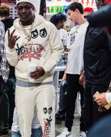 vaporwave melting smiley featuring new luxury 2023 born from pain ian connor sicko pullover hoodies hoody hooded sweatshirts velvet cotton thick fleece white 242
