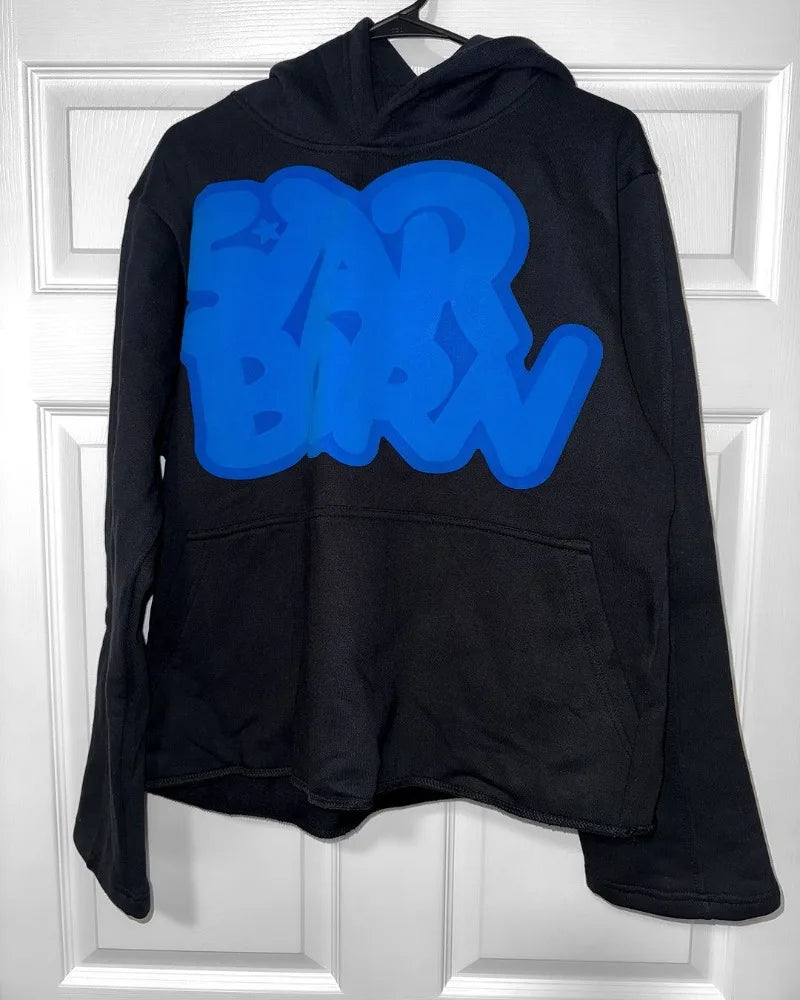 Gothic Punk Fashion Letter Print Pullover Men Y2K Harajuku Retro Hip H