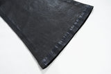 ro style ribbons patchwork gradient stacked wax pants unisex straight streetwear baggy y2k flare jeans oversized loose cargos unique cargo style 2145