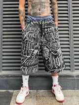 2 pieces sets mens fashion harajuku printed single breasted shirts and drawstring capris short pants joggers new streetwear sets unique joggers style 4440