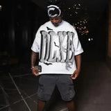 Sadcore Graphic tee – Y2K American Street Summer Fashion Short Sleeved Shirt Men Y