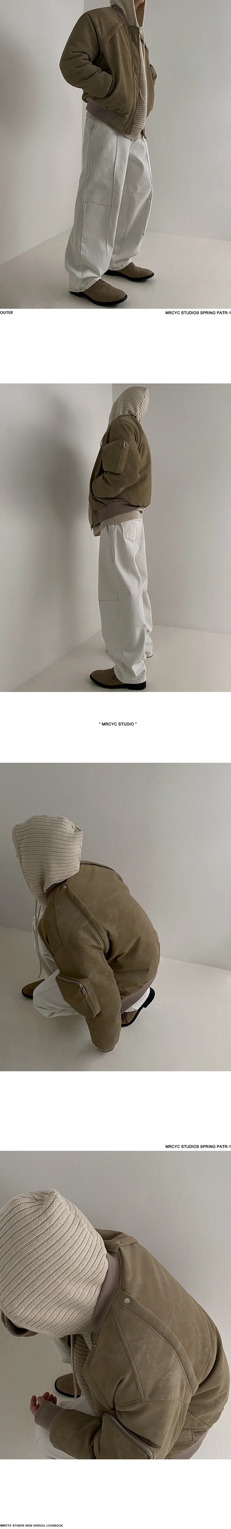 Winter Vintage Suede Jacket Cotton-padded Jacket Men's Korean-style Loose Cotton-padded Coat Winter