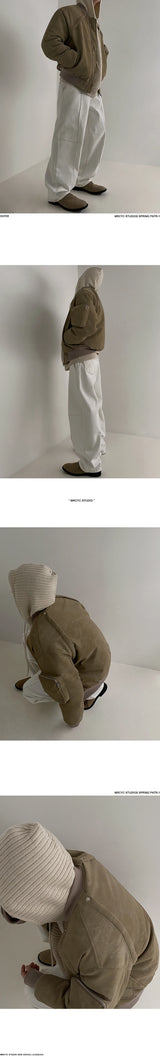 Winter Vintage Suede Jacket Cotton-padded Jacket Men's Korean-style Loose Cotton-padded Coat Winter Thickened Cotton-padded Coat
