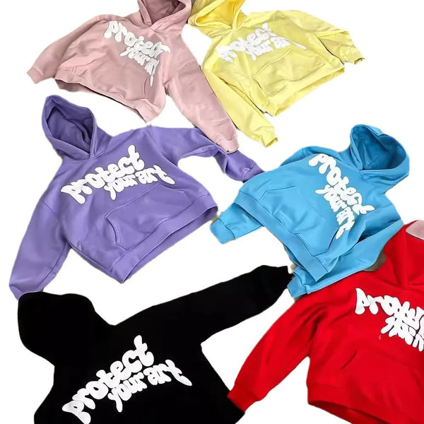 Y2k Pullover Print Pattern Long Sleeved Hoodie Hoodie Clothing Vintage Street Rap Trend Wear High Street