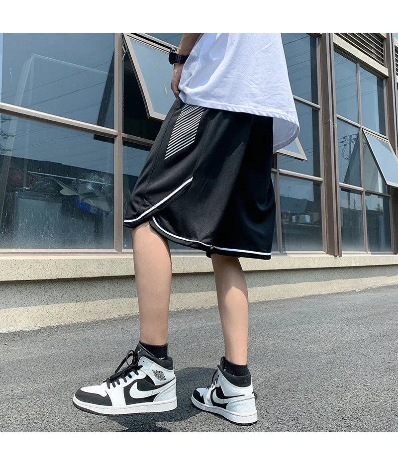 2023 summer new fashion shorts men loose pants shorts korean version all match casual sports pants men boutique clothing unique shorts style 3785