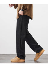 plus size 28 42 micro elastic jeans men classic fashion casual loose straight black denim jeans pant cityboy jeans long trousers unique jeans style 2144