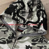 Towel Embroidered Cartoon Camouflage Glo Gang The Glory Full Zip Hoodi