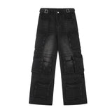 vintage multi pocket jeans mens harajuku cargo denim pants retro hip hop straight loose jean pants men clothing 1 utility cargo pants