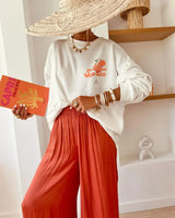 Urban Heat Tee – Graffiti Drip Flame and Retro Crown Print