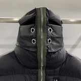Winter Men's Down Jacket Coat Dark Style Shark Head Masked Zipper Goose Down Warm Regular Down Jacket Coat For Men And Women