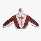 Skatercore Fit – Y2K Gothic Hoodie Loose Splicing Hoodies Women Geometric – Streetwear Fashion for Men & Women