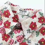 summer harajuku set mens flower print casual short sleeved top gradient straight leg jeans 2 pcs set high street trendy suit unique jeans style 4789