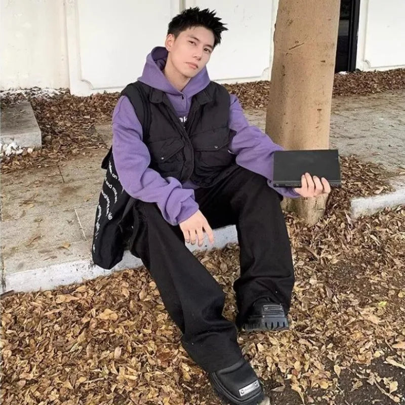 retro baseball bomber, cold season style, for men, fall streetwear outfit, oversized style, layered fashion, modern aesthetic