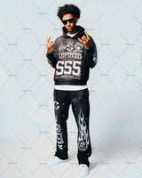 Y2K High Street Clothing Oversized Pullover Sweatshirt Mens 2023 Sprin