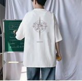Anime Vintage print – Korean Creative Design Fashion Printed Short Sleeved T Shirt