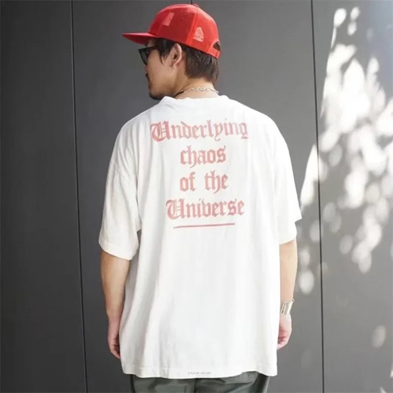 Y2K Graphic Tee – 2024 High Quality Saint Letter Print Casual Short Sleeve Men – Urban Streetwear for Men & Women