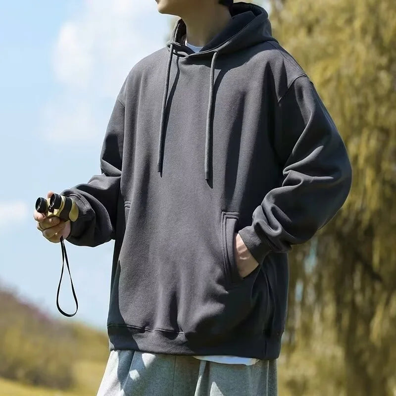 Baggy hip-hop hoodie with bold statement print