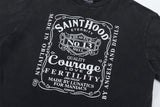 Vintage Retro Washed Distressed High-Street Printing T-Shirt Tops