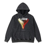 trapwear tribal flames featuring rainbowtouches washed hoodies 2022 men fashion high street graphic vintage hip hop women hoodie street unisex superior quality