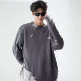 bold graphic pullover, layered streetwear look, soft knit pullover with flame design, y2k fashion statement