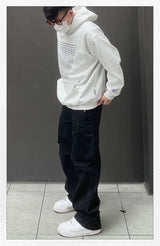 Aesthetic Zip Knit Outerwear – Autumn Mens Y2K Letter Printed Goth Hoodies New American Streetwear Hooded Sweatshirts Hip Hop Fashion Pullover Retro Hoody | Zip Knit Drop #140