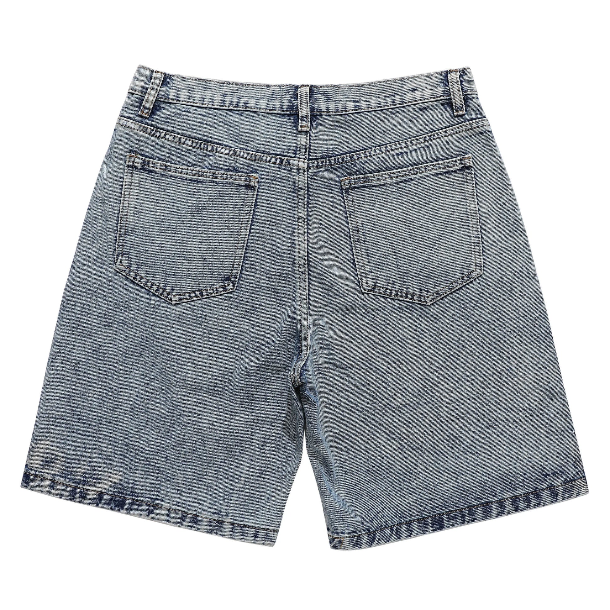 hip hop loose denim shorts pants fashion patchwork stars half pant men summer casual zipper streetwear short joggers men shorts unique joggers style 2832