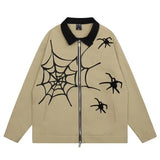 bold graphic coat, high-street look, for men, fall streetwear outfit, oversized style, layered fashion, modern aesthetic, graphic detail