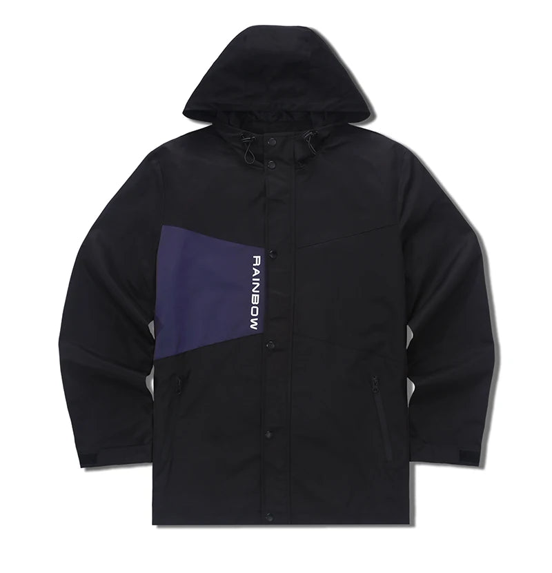 Oversized streetwear graffiti vintage zip-up puffer