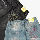 harajuku new protect jeans streetwear independent store drop shipping cargo sweatpants y2k women pants embroidery baggy jeans casual joggers