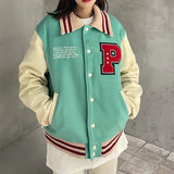 essential high premium hop image urban design material 68cfa3 japanese-retro-letter-and-daisy-embroidery-contrast-color-thick-woolen-jacket-for-men-and-women-streetwear-casual-winter-coat style oversized everyday style - print casual unisex quality streetwear fashion fit wear graphic hip streetwear design ID e04ac