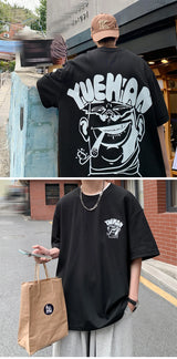 Cyberpunk Graphic tee – Harajuku Oversized High Street T Shirt Short Sleeve Man T Sh
