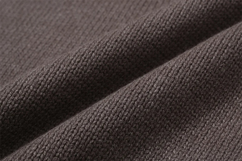 techwear flame knit sweater with structured oversized fit, ideal for cold streetwear layers, men’s streetwear clothing piece 