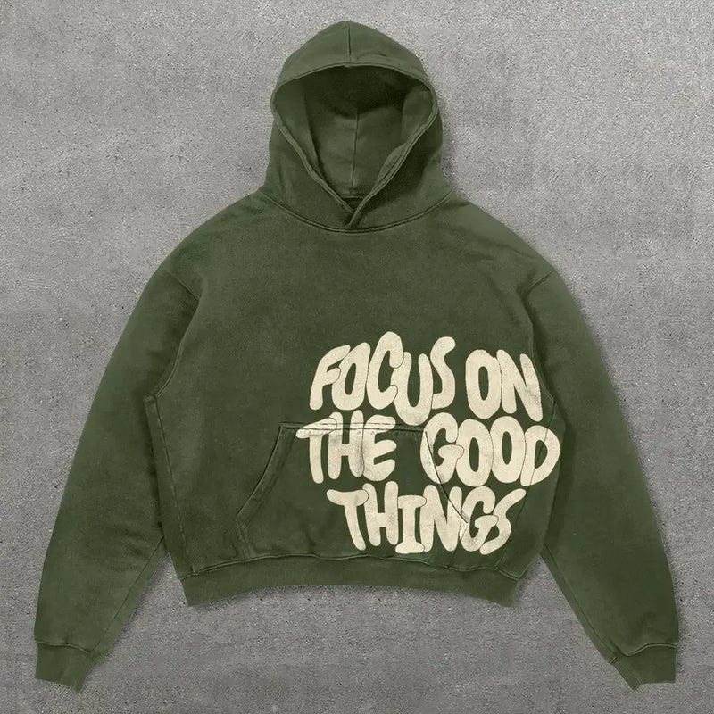 Anime Aesthetic Tee – Harajuku Thicken Letter Print Goth Hoodies Women – Streetwear Fashion for Men & Women