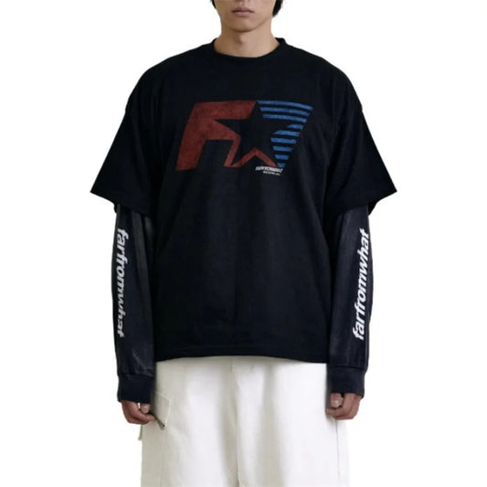 Grunge Graphic tee – 2024 Summer American Style High Quality Vintage T Shirts Ove
