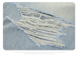 Straight Jeans with torn knees