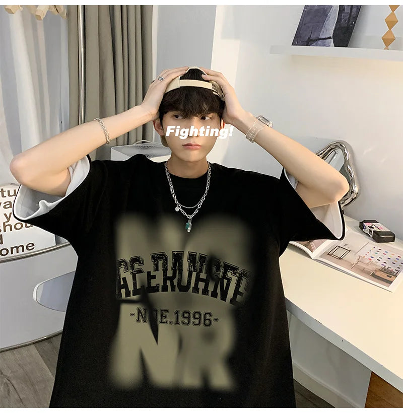 Vaporwave Graphic tee – 2024 New Short Sleeve T Shirt For Men American Hip Hop Fashion