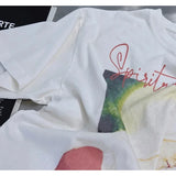 Trapwear Shirt – Spring Summer Cotton Vintage Short Sleeve Saint Top Tee – Urban Streetwear for Men & Women