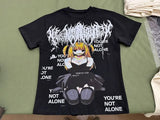american anime girl graphic t shirts oversized y2k tops korean couples goth t shirt harajuku sweatshirt pro choice men clothing clean everyday pants