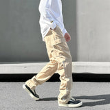 fashion casual hip hop joggers side button trousers elastic waist drawstring track sweatpants new cargo streetwear mens pants unique joggers style 4765