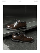 Commute Business Casual Derby Shoes Men Women Streetwear Fashion Hip Hop PU Leather Shoes Couple Shoe