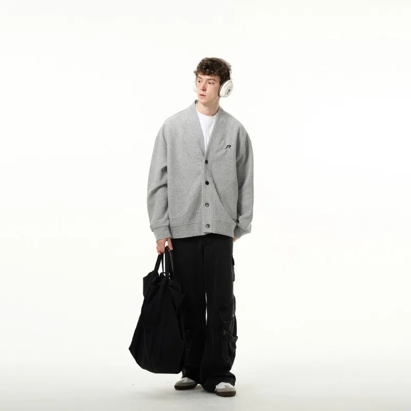 oversized knit pullover, fall/winter fashion, soft knit pullover with flame design, y2k fashion statement