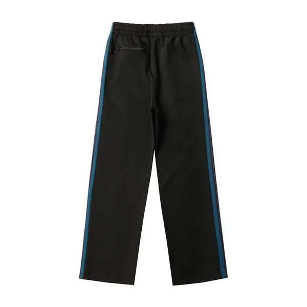 new pattern embroidery pants men woman 1 1 good quality side edge weaving stripe loose casual joggers sweatpants streetwear sweatpants