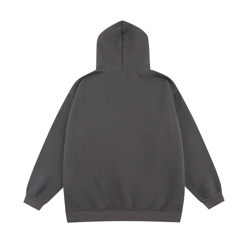 sadcore graphic tee featuring 2023 retro streetwear harajuku hoodie sweatshirt skull graphic cotton hoodies mens hip hop punk thick hooded pullover unisex