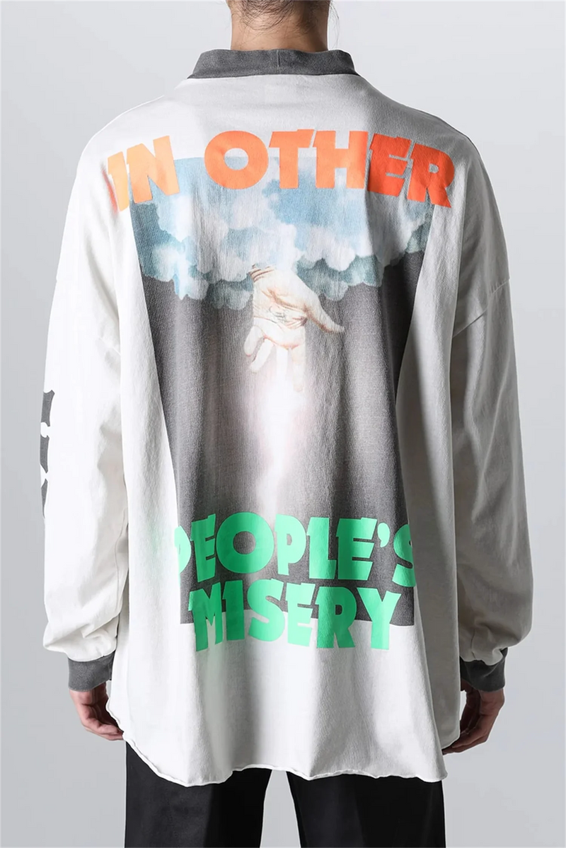 grunge streetwear top featuring high street vintage retro a cheap holiday letter print fire hand thunder streetwear cotton long sleeve t shirt pullover