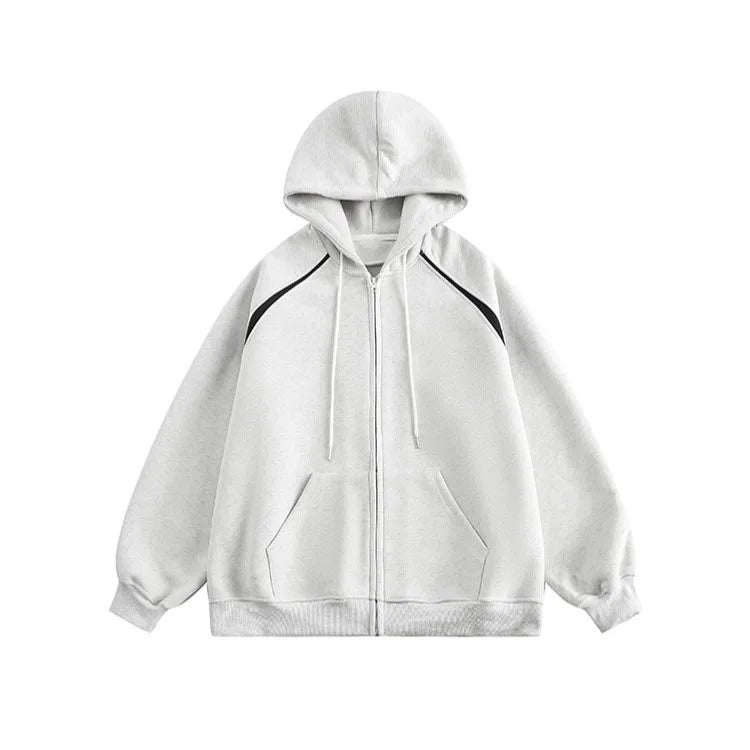 Heavy Weight American Hoodie Mens Spring Autumn 2024 Color Blocking Lo
