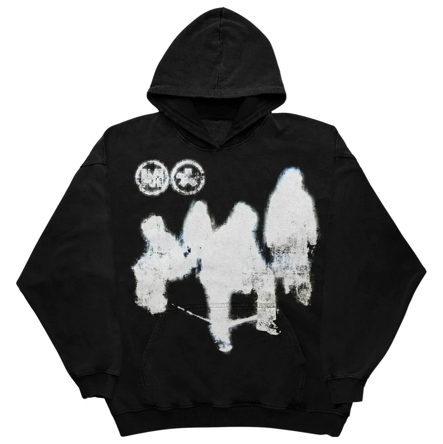 Y2K Womens Top Hoodies Sweatshirt Pullover Oversized Streetwear Vintage