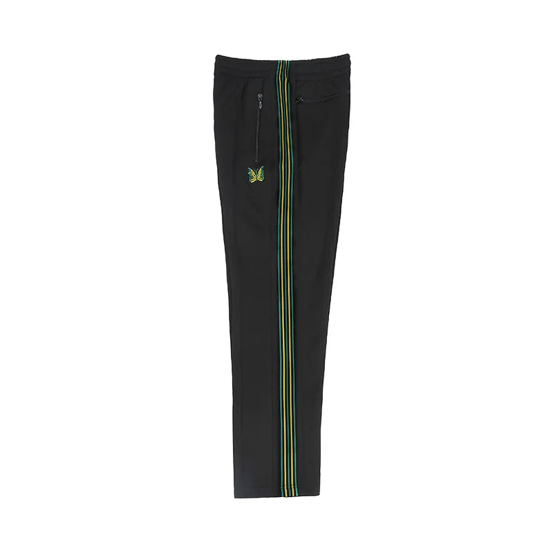 tie xiuhong high quality men woman pants chaopai versatile side edge weaving stripe embroidery loose joggers sweatpants unique joggers style 5077
